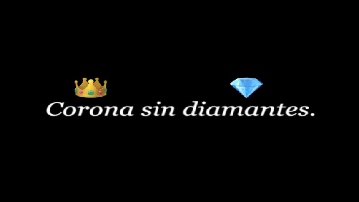 Corona sin diamantes